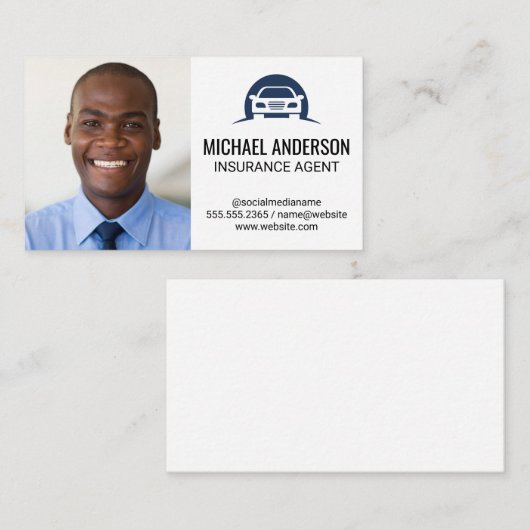 Zakelijk Man | Automobiele Logo Visitekaartje (Voorkant / Achterkant)