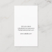 Zakelijk Man Glimlachen | Onroerend goed / financi Visitekaartje (Achterkant)