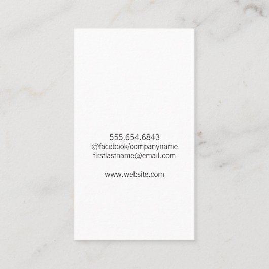 Zakelijk Man Glimlachen | Onroerend goed / financi Visitekaartje (Achterkant)