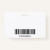 Zakelijk Man Lachend | Financiële Logo | Streepjes Badge (Achterkant)