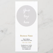 Zakelijk menu met prijslijst (Achterkant)