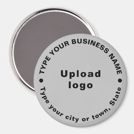 Zakelijk merk Grijze Vorm Magnet (Voorkant / Achterkant)