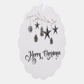 Zakelijk merk Holiday Gift label Logo Ornament Kaart (Rechts)