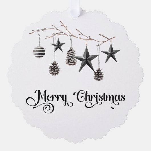 Zakelijk merk Holiday Gift label Logo Ornament Kaart (Voorkant)