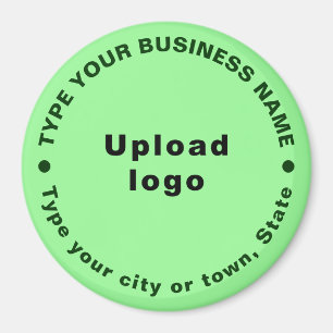 Zakelijk merk Licht Groen Ronde Vorm Magnet