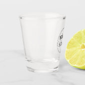 Zakelijk merk Logo Modern Bier Shot Glas (Links)