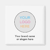 Zakelijk merk Logo White Koelkast Magnet (Voorkant)