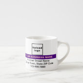 Zakelijk merk met Paars hooglicht op Espresso Kop (Rechts)