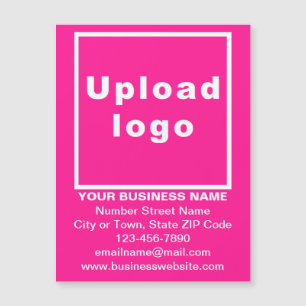 Zakelijk merk op 4,25" x 5,6" roze magnetische Kaa