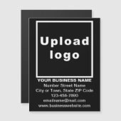 Zakelijk merk op 4,25” x 5,6” zwarte magnetische k (Voorkant / Achterkant)