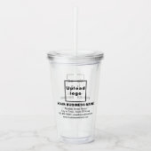 Zakelijk merk op acryl tumbler acryl drinkbeker (Voorkant)