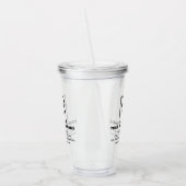 Zakelijk merk op acryl tumbler acryl drinkbeker (Links)