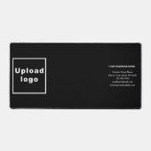 Zakelijk merk op Black Desk Mat (Voorkant)