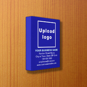 Zakelijk merk op Blauw Canvas afdrukken