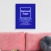 Zakelijk merk op Blauw Canvas afdrukken (Insitu (Woonkamer))