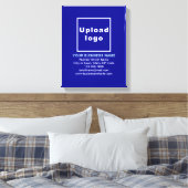 Zakelijk merk op Blauw Canvas afdrukken (Insitu (Slaapkamer))