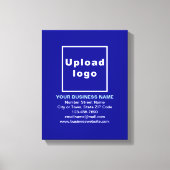 Zakelijk merk op Blauw Canvas afdrukken (Voorkant)