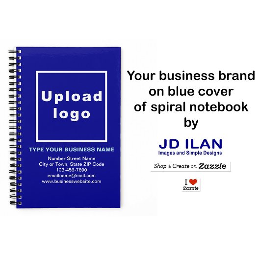 Zakelijk merk op blauw Notitieboek