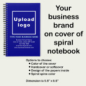 Zakelijk merk op blauw Notitieboek