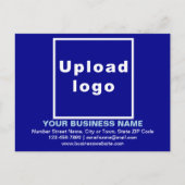 Zakelijk merk op Blue Briefkaart (Voorkant)