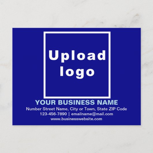 Zakelijk merk op Blue Briefkaart (Voorkant)