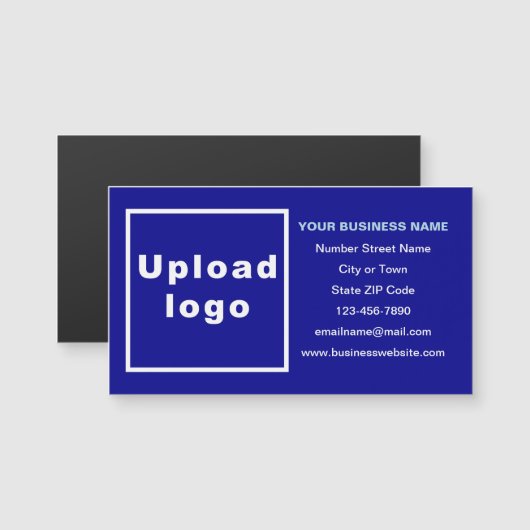 Zakelijk merk op Blue Magnetic Kaart (Voorkant / Achterkant)