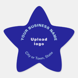 Zakelijk merk op Blue Star-Sticker Ster Sticker