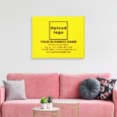 Zakelijk merk op gele schilderdoek canvas afdruk (Insitu (Woonkamer))