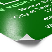 Zakelijk merk op Green Square fotoprint Foto Afdruk (Hoek)