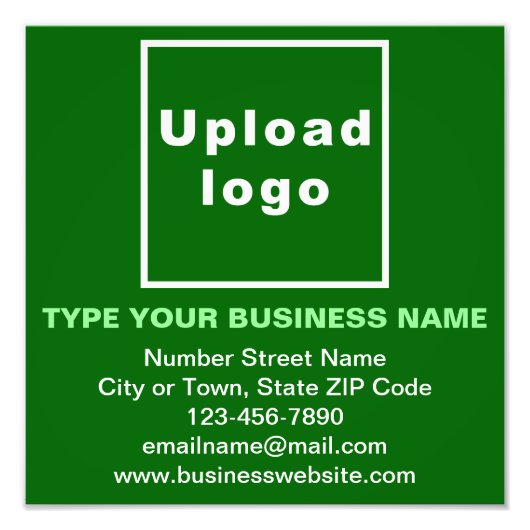 Zakelijk merk op Green Square fotoprint Foto Afdruk (Voorkant)