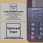 Zakelijk merk op Grey Rectangle Enclosure Kaart