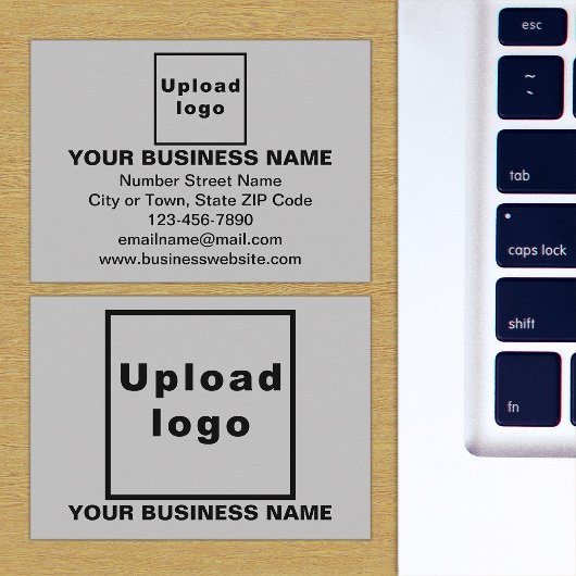 Zakelijk merk op Grey Rectangle Enclosure Kaart