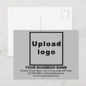 Zakelijk merk op grijs Briefkaart (Voorkant / Achterkant)