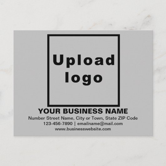 Zakelijk merk op grijs Briefkaart (Voorkant)