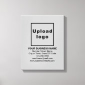 Zakelijk merk op grijs Canvas afdrukken (Voorkant)