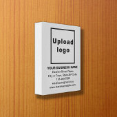 Zakelijk merk op grijs Canvas afdrukken