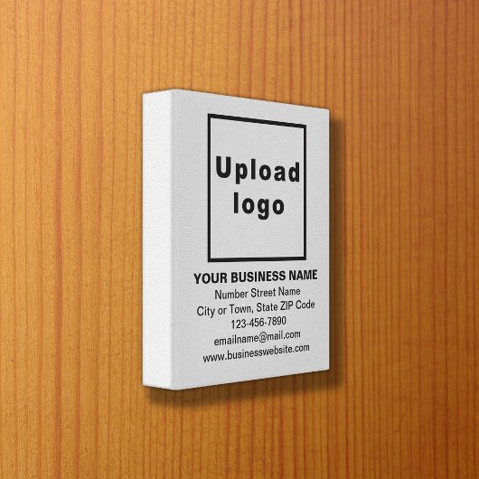 Zakelijk merk op grijs Canvas afdrukken