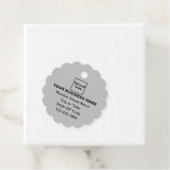 Zakelijk merk op grijs geschulpte ronde vorm Label (In situ)