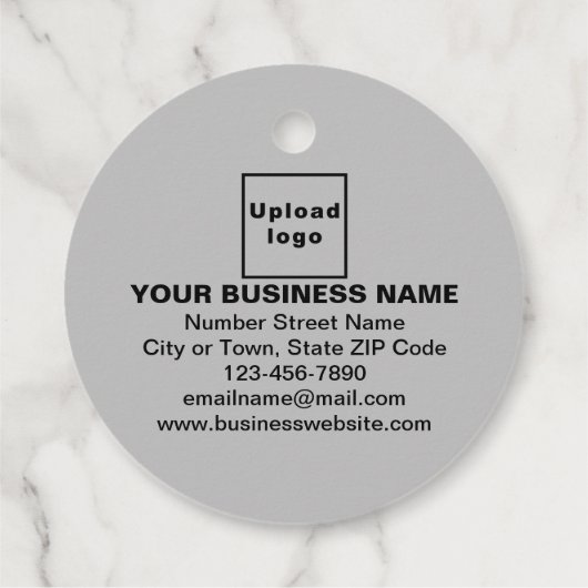 Zakelijk merk op grijs Label (Achterkant)