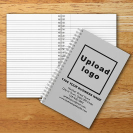 Zakelijk merk op grijs Notitieboek