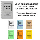 Zakelijk merk op grijs Notitieboek