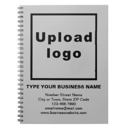 Zakelijk merk op grijs Notitieboek