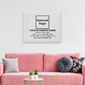 Zakelijk merk op grijs rivierschilderafdrukken canvas afdruk (Insitu (Woonkamer))