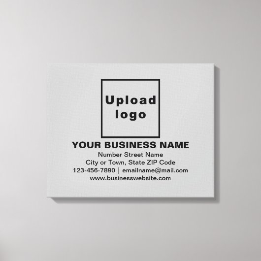 Zakelijk merk op grijs rivierschilderafdrukken canvas afdruk (Voorkant)