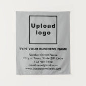 Zakelijk merk op Grijs Tapestry Wandkleed (Voorkant)