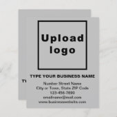 Zakelijk merk op grijs vel (Voorkant / Achterkant)