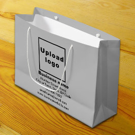 Zakelijk merk op Grijze Grote Grootte Gift Bag Groot Cadeauzakje