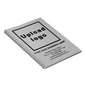 Zakelijk merk op grijze notitieboek (Rechterzijde)