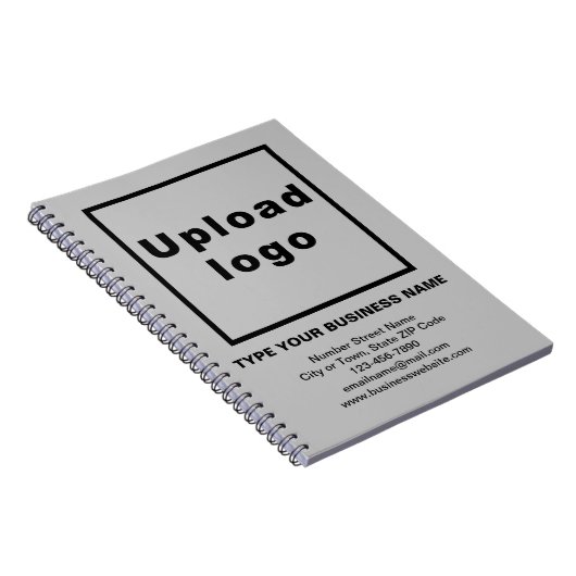 Zakelijk merk op grijze notitieboek (Rechterzijde)
