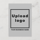 Zakelijk merk op grijze platte kaart (Achterkant)